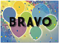 Select a verse or write your own. Bravo Balloons Card D8084D-Y